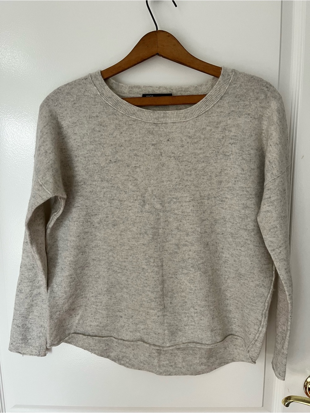 Vince Light Heather Gray Crewneck Sweater